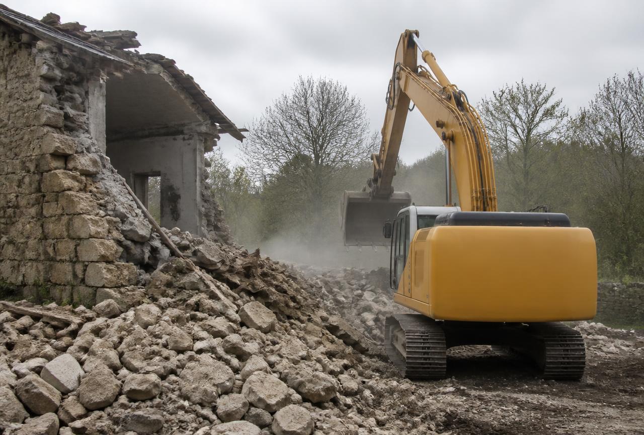Demolition carried out by Shane Blanche Groundworks in Co. Carlow, Ireland